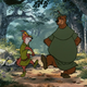 “Robin Hood n’ Little John, runnin’ through the forest...”